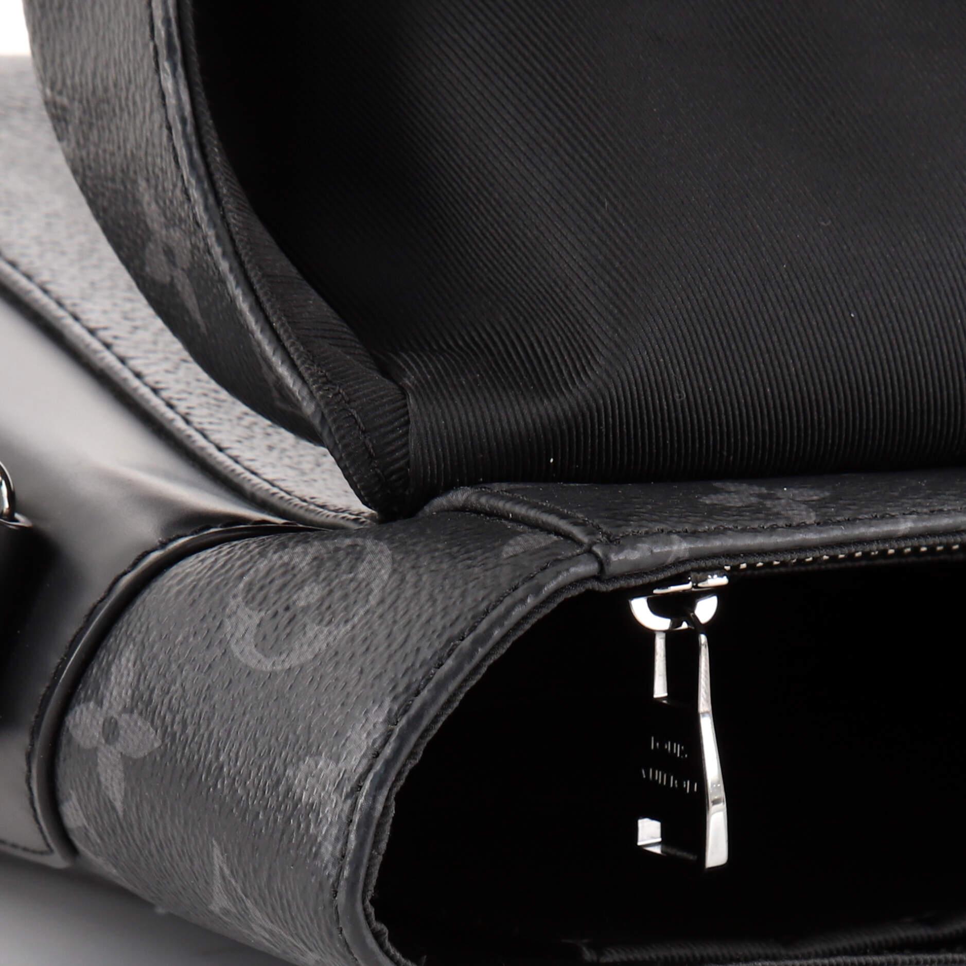 Black Louis Vuitton Voyager Messenger Bag Monogram Eclipse Canvas PM