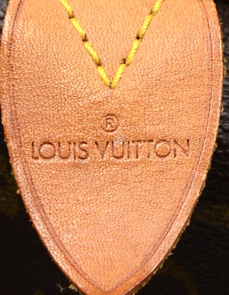 Louis Vuitton Speedy Monogram 35 with Lock and Key Set 221072 Brown Coated  Canvas Weekend/Travel Bag, Louis Vuitton