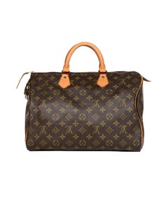 Sold at Auction: VINTAGE LOUIS VUITTON MONOGRAM SPEEDY 35 HANDBAG