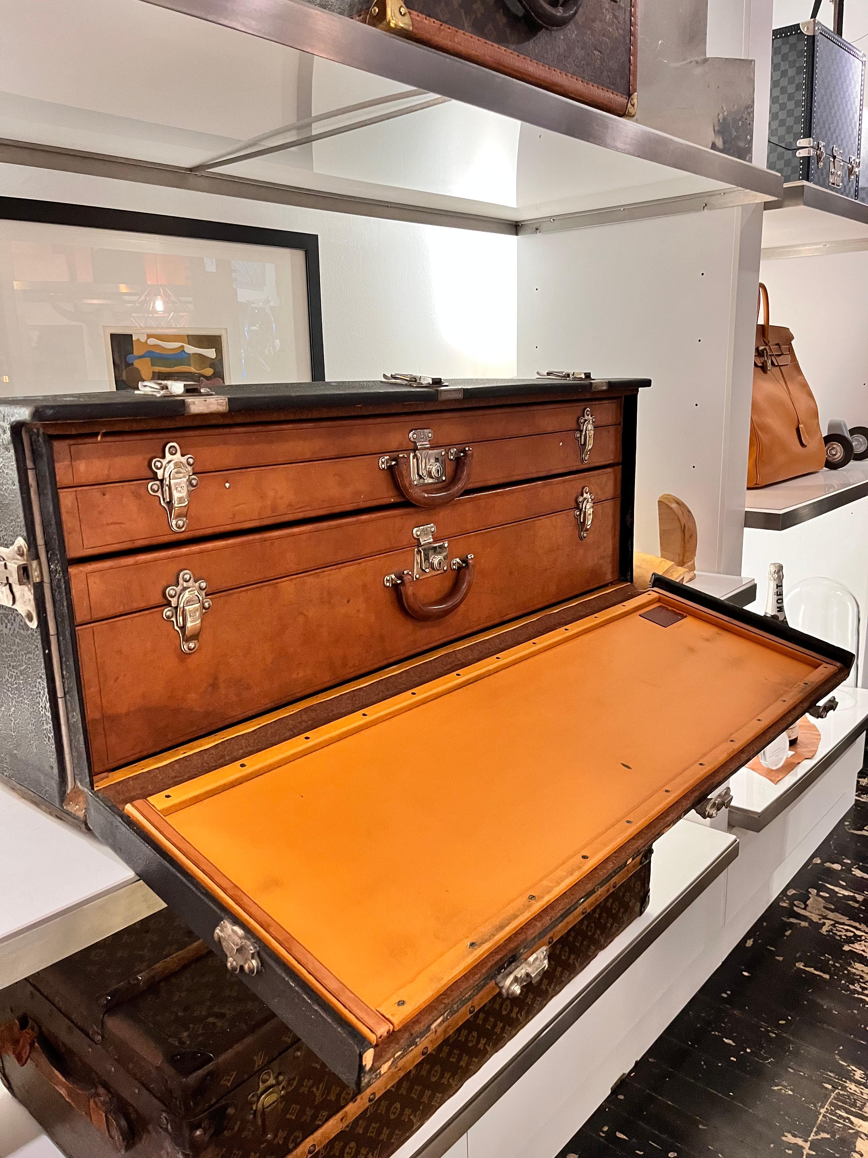 Louis Vuitton Vuittonit aus Segeltuch  AUTOSKI Auto  Kofferraum (Glasiert) im Angebot