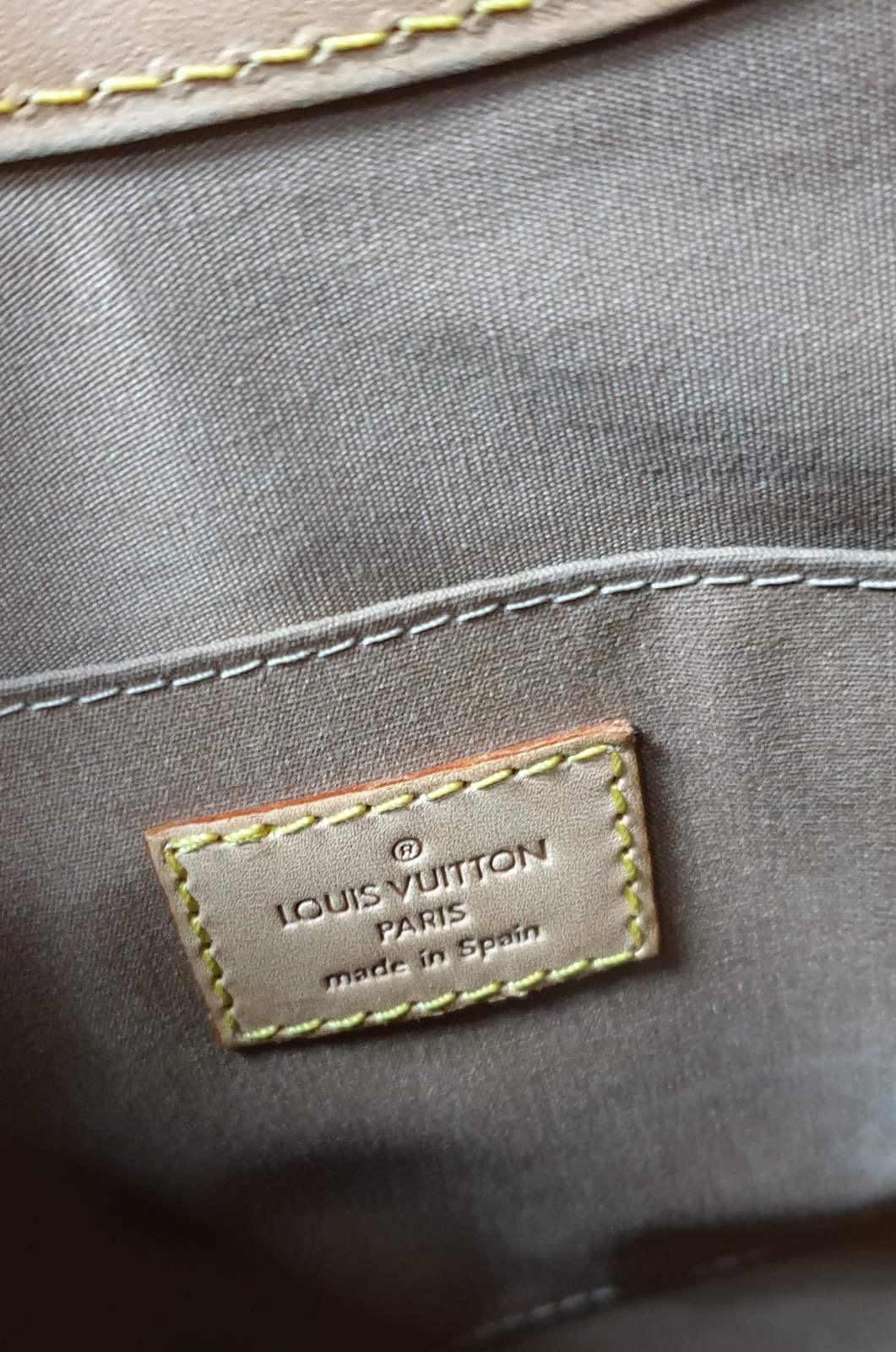 Women's Louis Vuitton W Maple Drive Florentine Monogram Tot Beige Patent Leather Tote