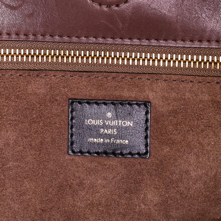 Louis Vuitton Burgundy Monogram Canvas Orfevre Leather W PM Bag