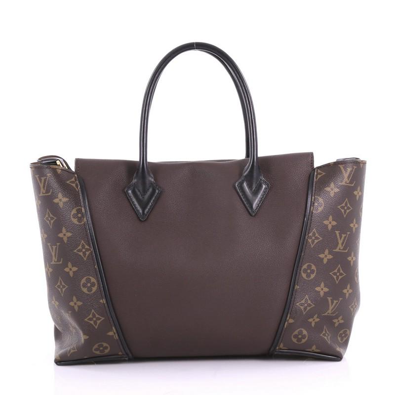 Louis Vuitton W Tote Monogram Canvas and Leather PM In Good Condition In NY, NY