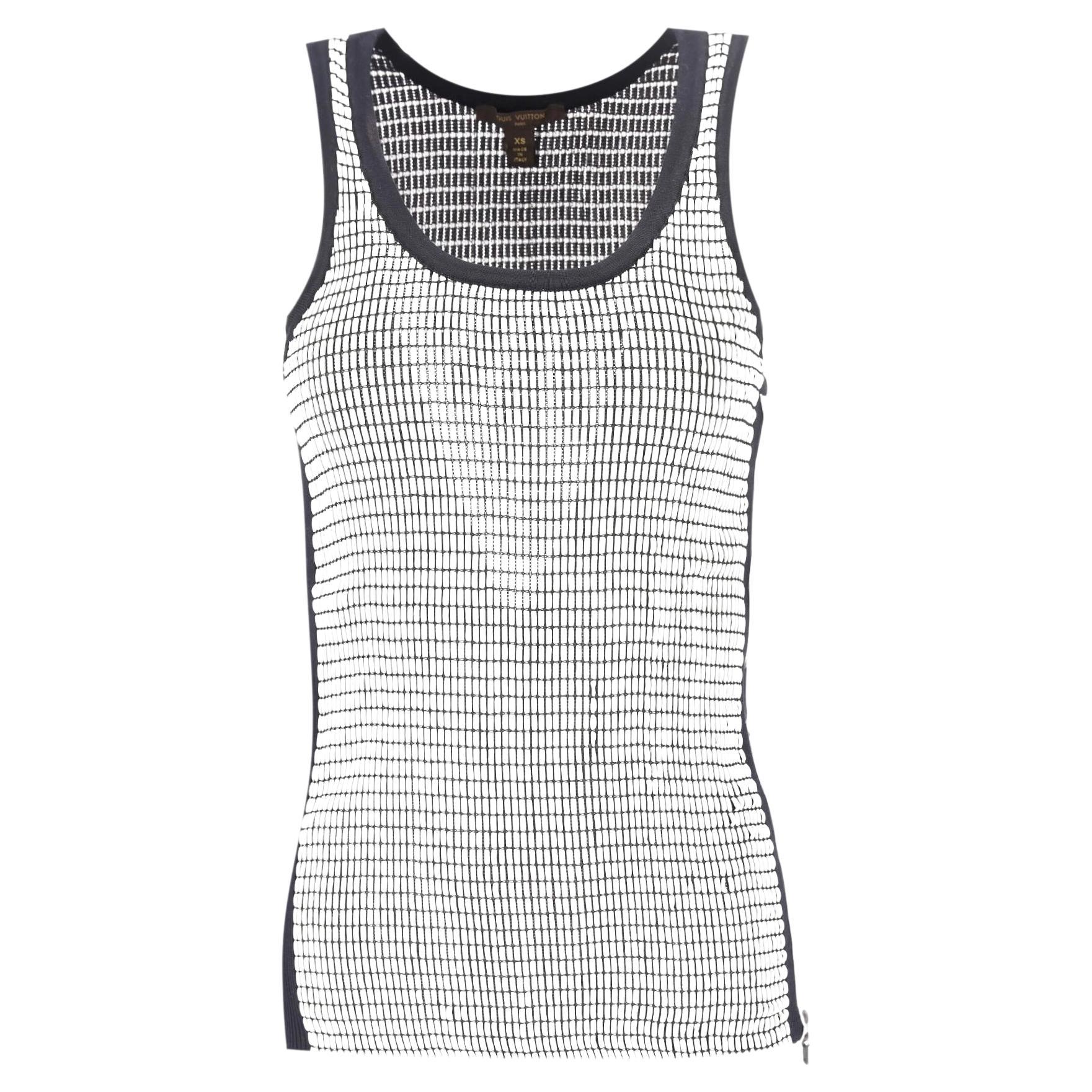 Louis Vuitton Waffle Texture Lambskin Tank Top With A Size Zip