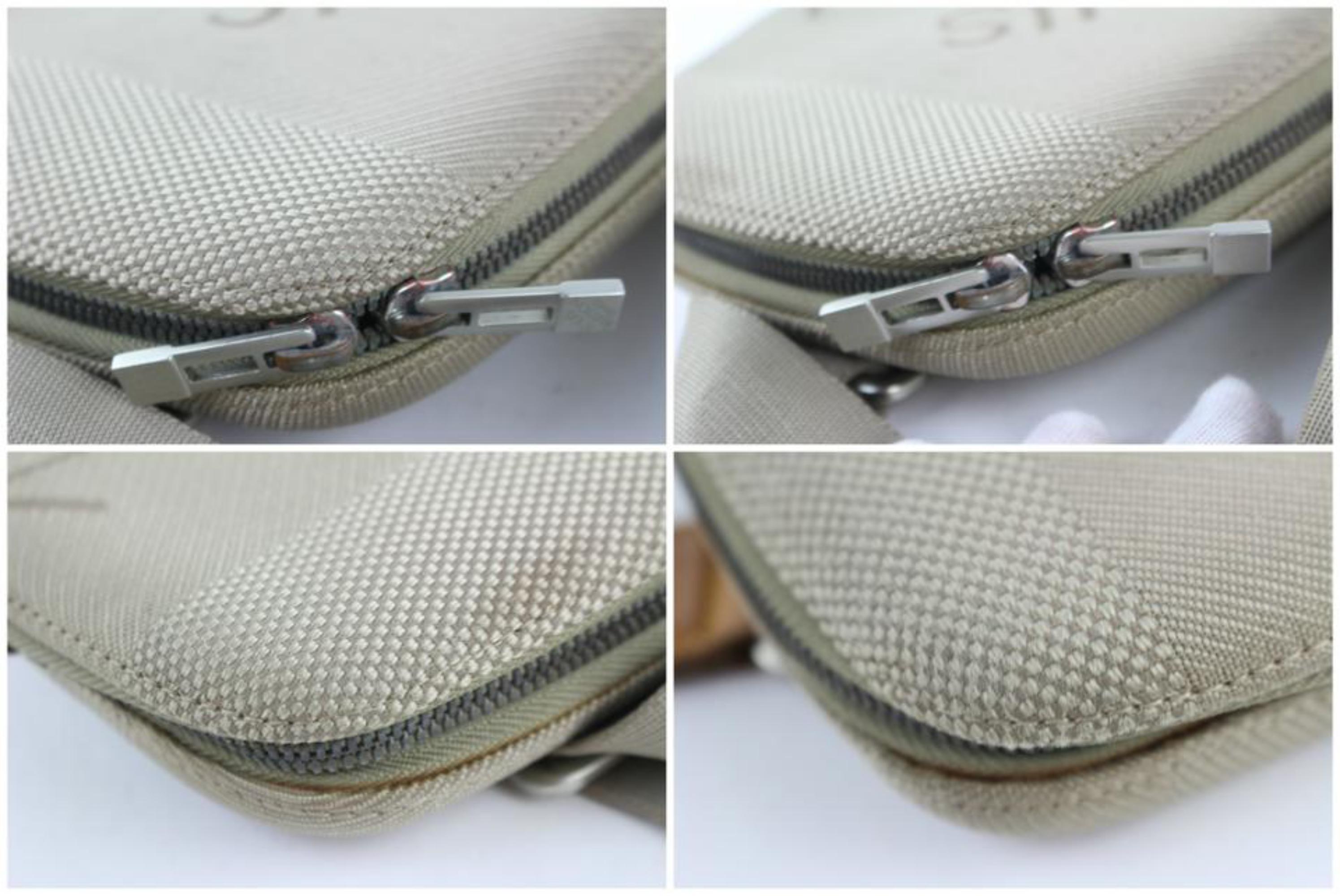 Louis Vuitton Waist Mage Damier Geant 227800 Taupe Canvas Cross Body Bag For Sale 5
