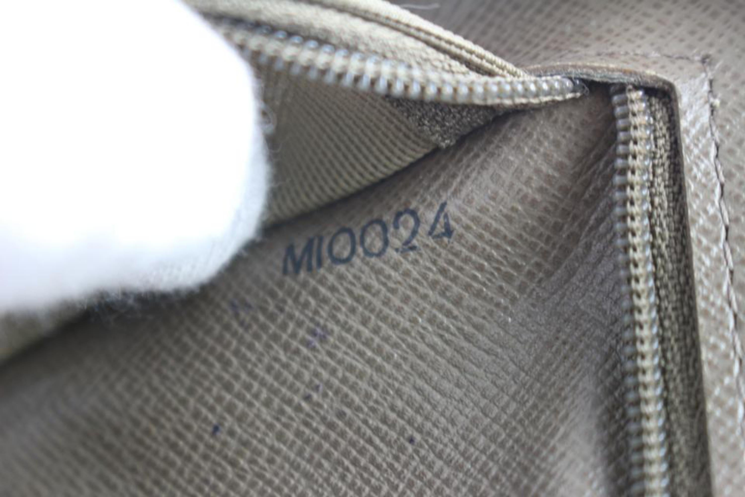 Gray Louis Vuitton Waist Mage Damier Geant 227800 Taupe Canvas Cross Body Bag For Sale