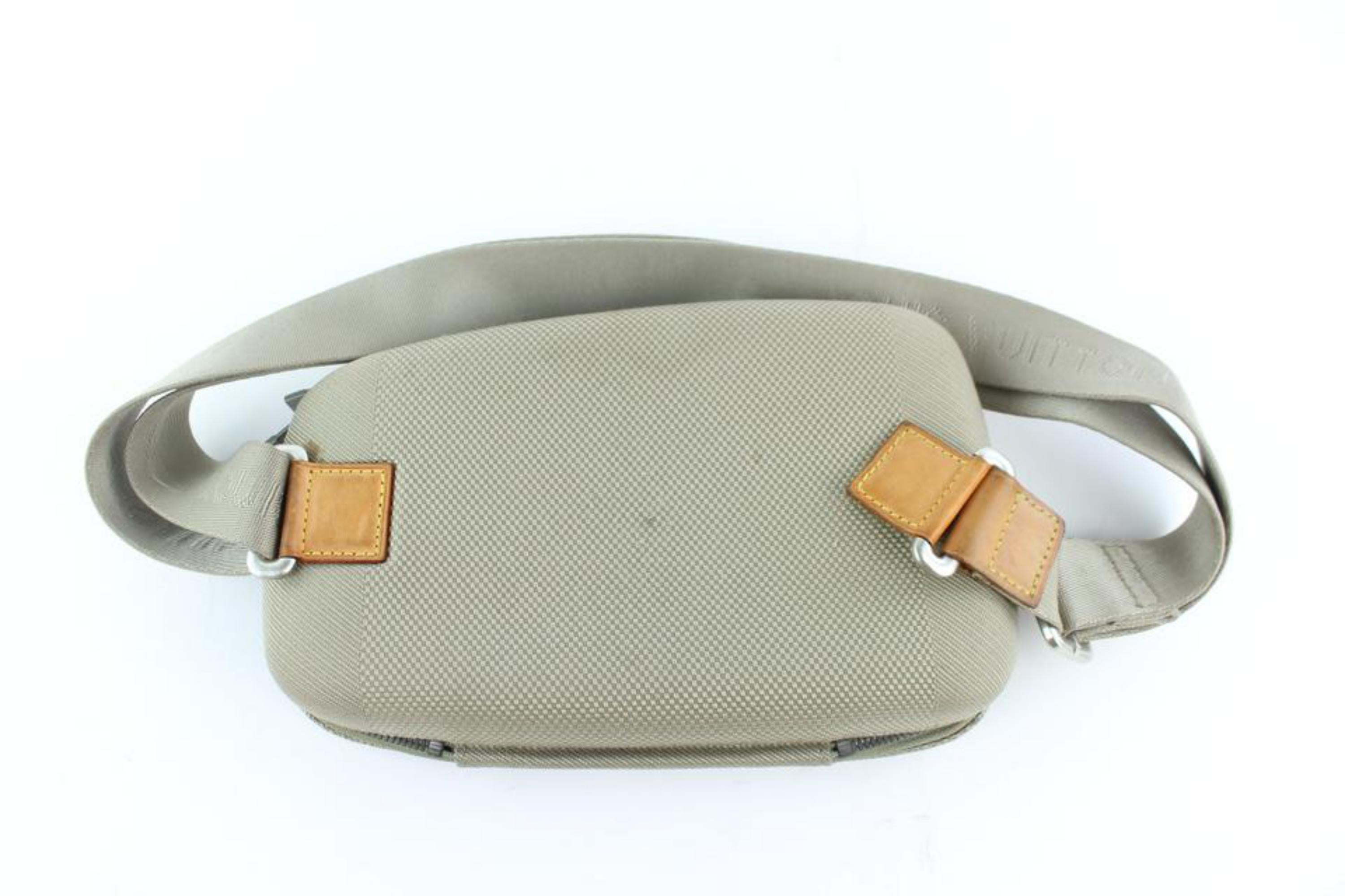 Women's Louis Vuitton Waist Mage Damier Geant 227800 Taupe Canvas Cross Body Bag For Sale