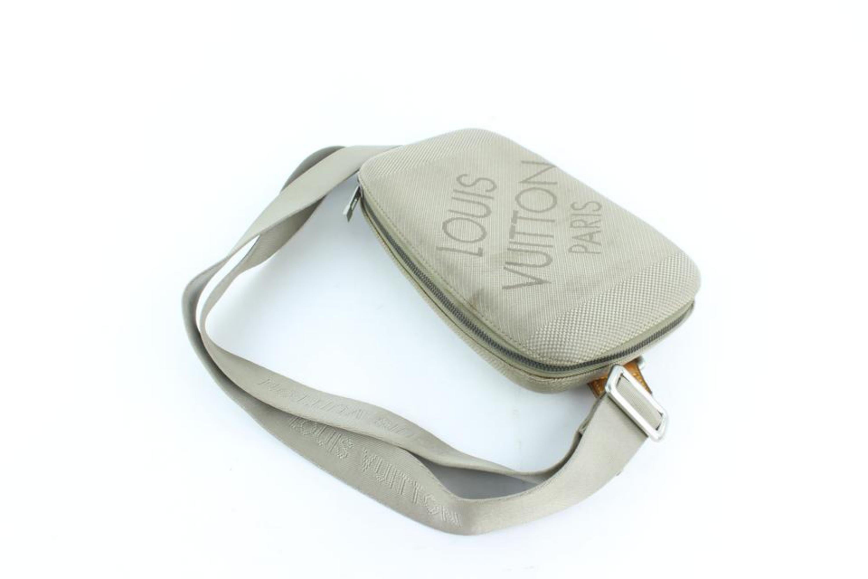 Louis Vuitton Waist Mage Damier Geant 227800 Taupe Canvas Cross Body Bag For Sale 2