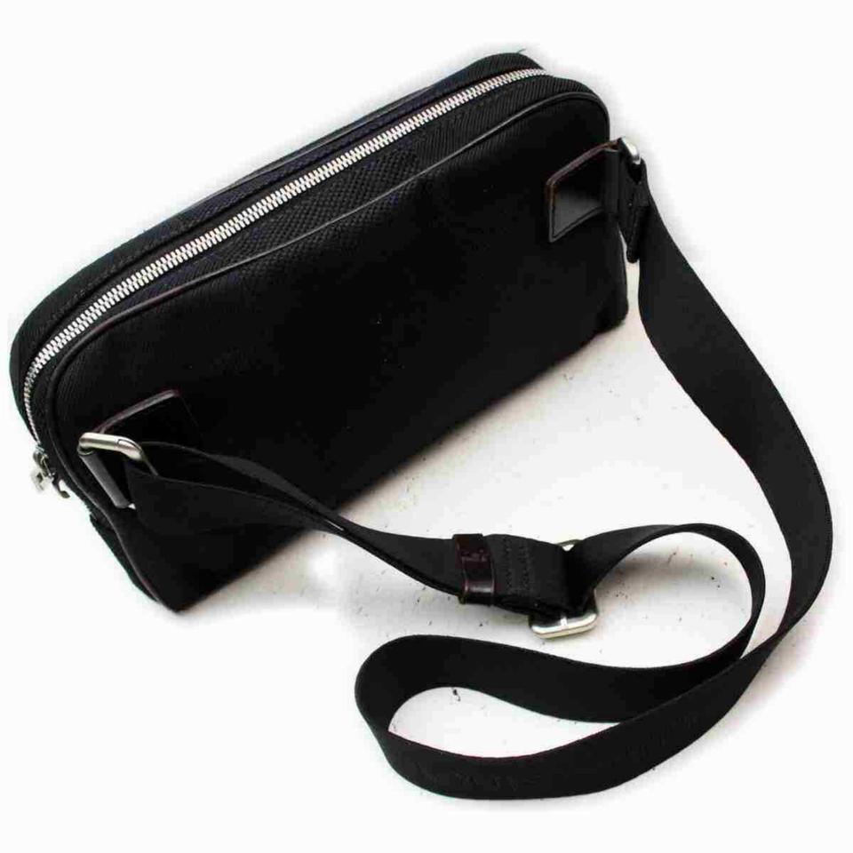 Louis Vuitton Waist Pouch Bumbag Fanny Pack Black Damier Geant 859198 In Good Condition For Sale In Dix hills, NY