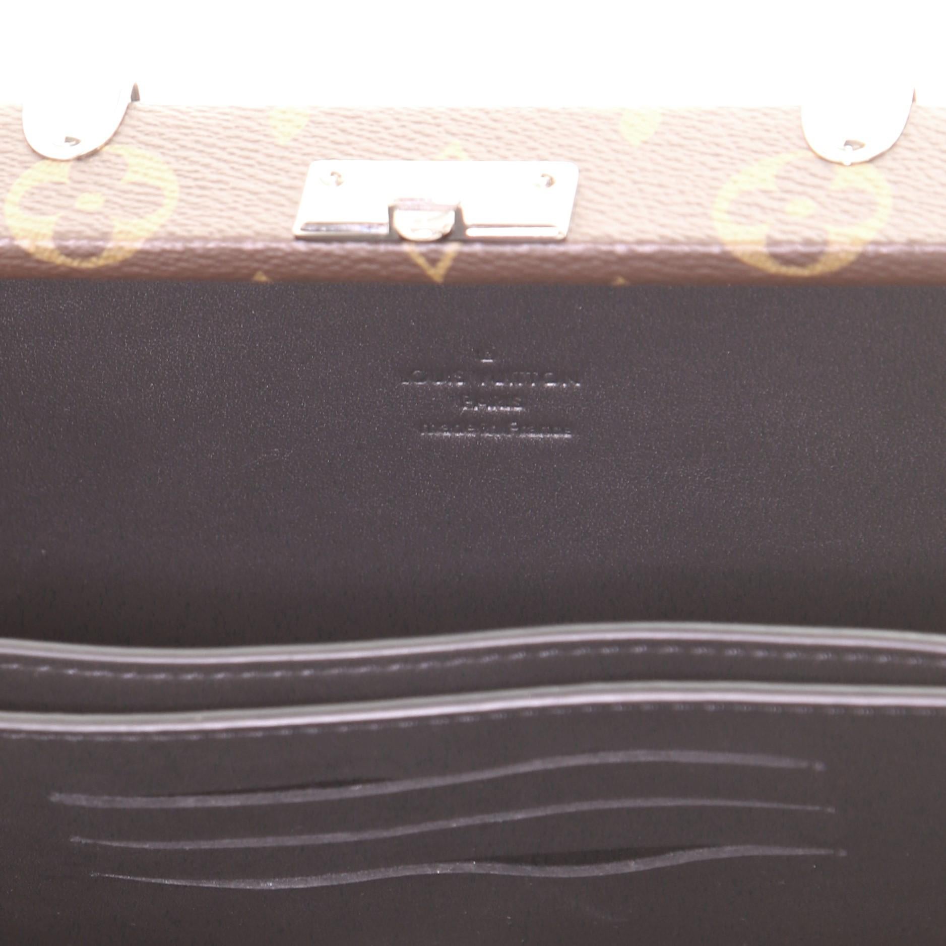 Louis Vuitton Wallet Trunk Clutch Macassar Monogram Canvas In Good Condition In NY, NY