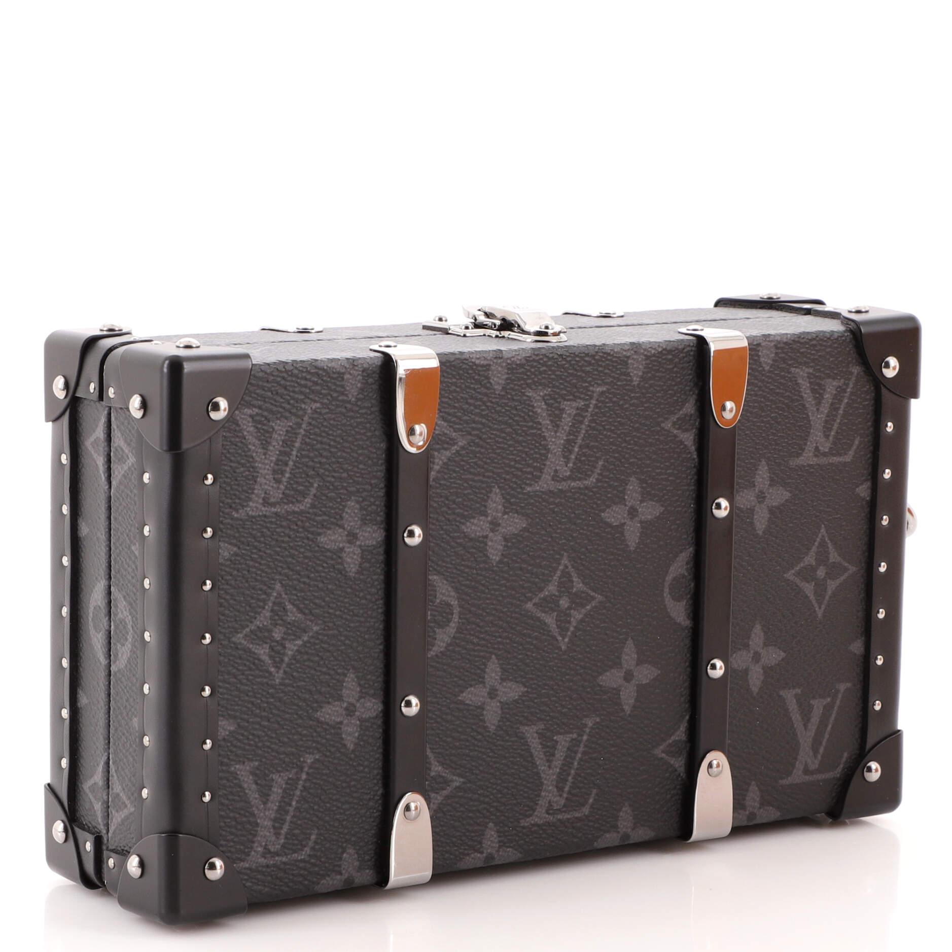 Louis Vuitton Wallet Trunk Clutch Monogram Eclipse Canvas In Good Condition In NY, NY