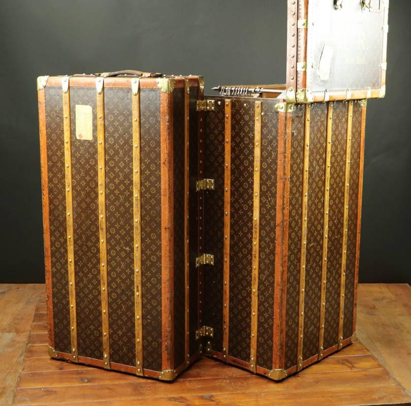 Louis Vuitton Wardrobe Monogram Trunk Complete, 1930s 1