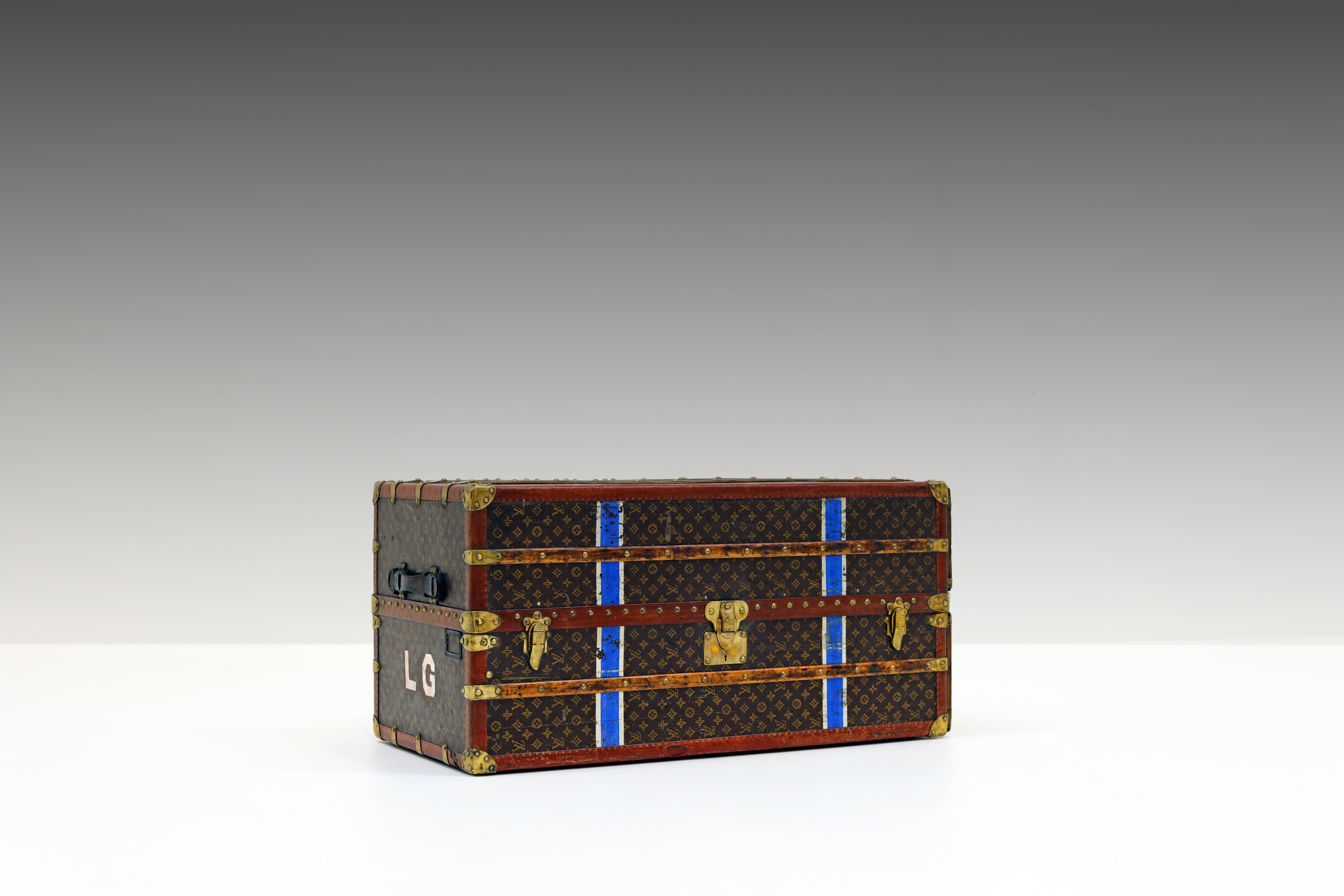 French Louis Vuitton wardrobe trunk, 1920's For Sale