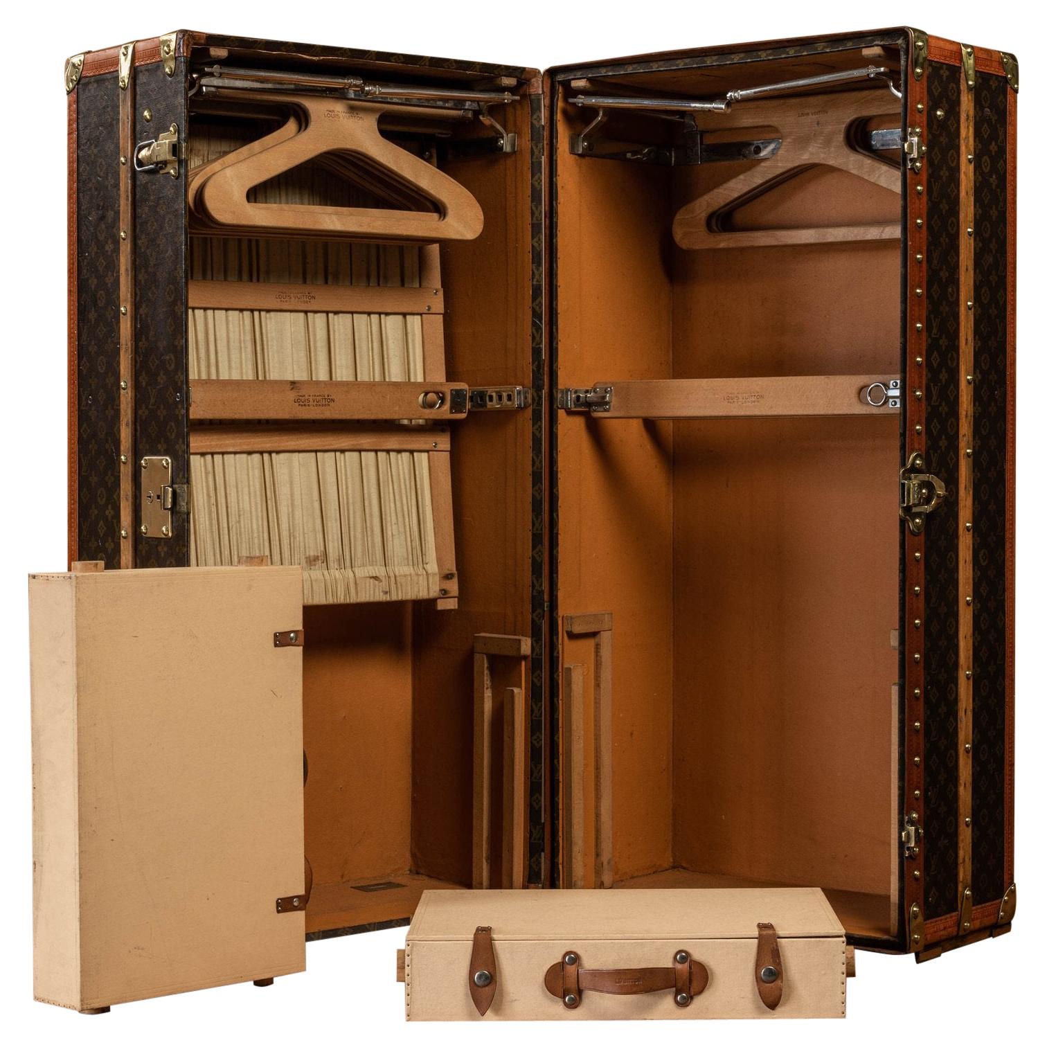 Louis Vuitton wardrobe trunk , LVMH wardrobe trunk, LV trunk, LVMH wardrobe