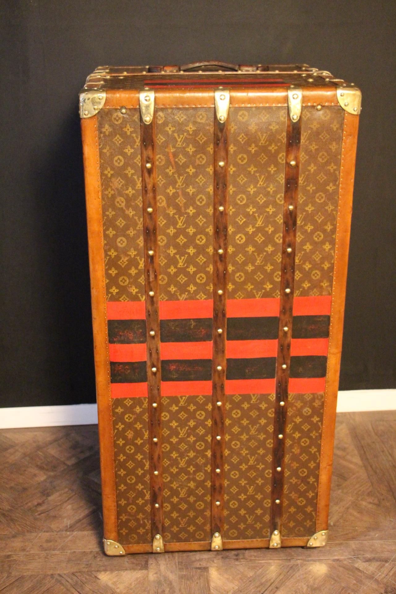 Louis Vuitton Wardrobe Trunk, Double Hanging Section Louis Vuitton Steamer Trunk 6