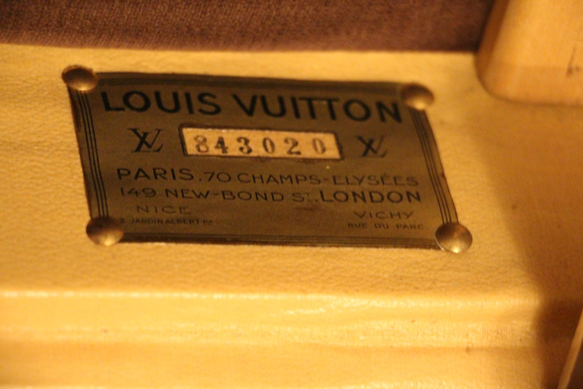 Brass Louis Vuitton Wardrobe Trunk, Louis Vuitton Steamer Trunk, Vuitton Trunk