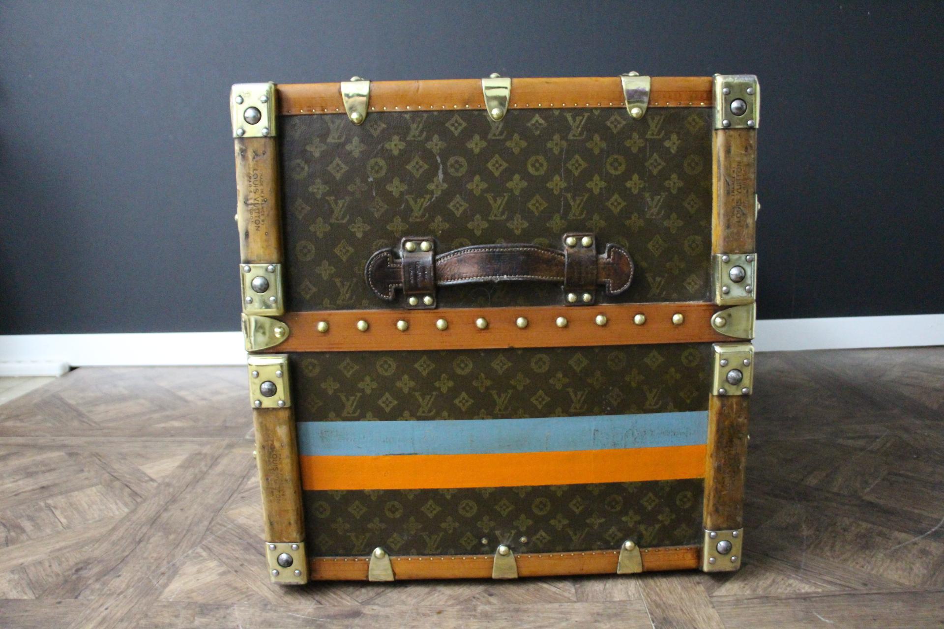 Louis Vuitton Kleiderschrank-Koffer, Vuitton-Koffer, 55 cm Louis Vuitton-Dampfer-Koffer im Angebot 3