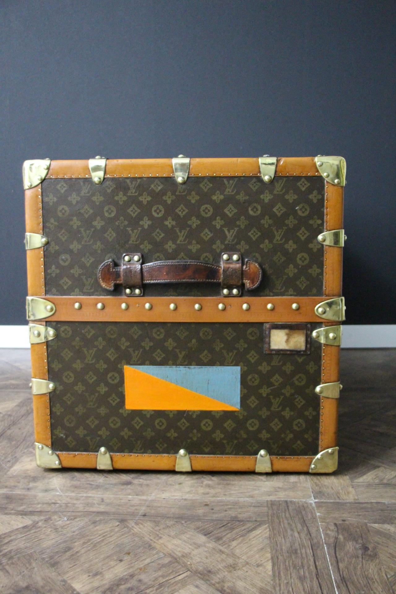 Louis Vuitton Kleiderschrank-Koffer, Vuitton-Koffer, 55 cm Louis Vuitton-Dampfer-Koffer im Angebot 4