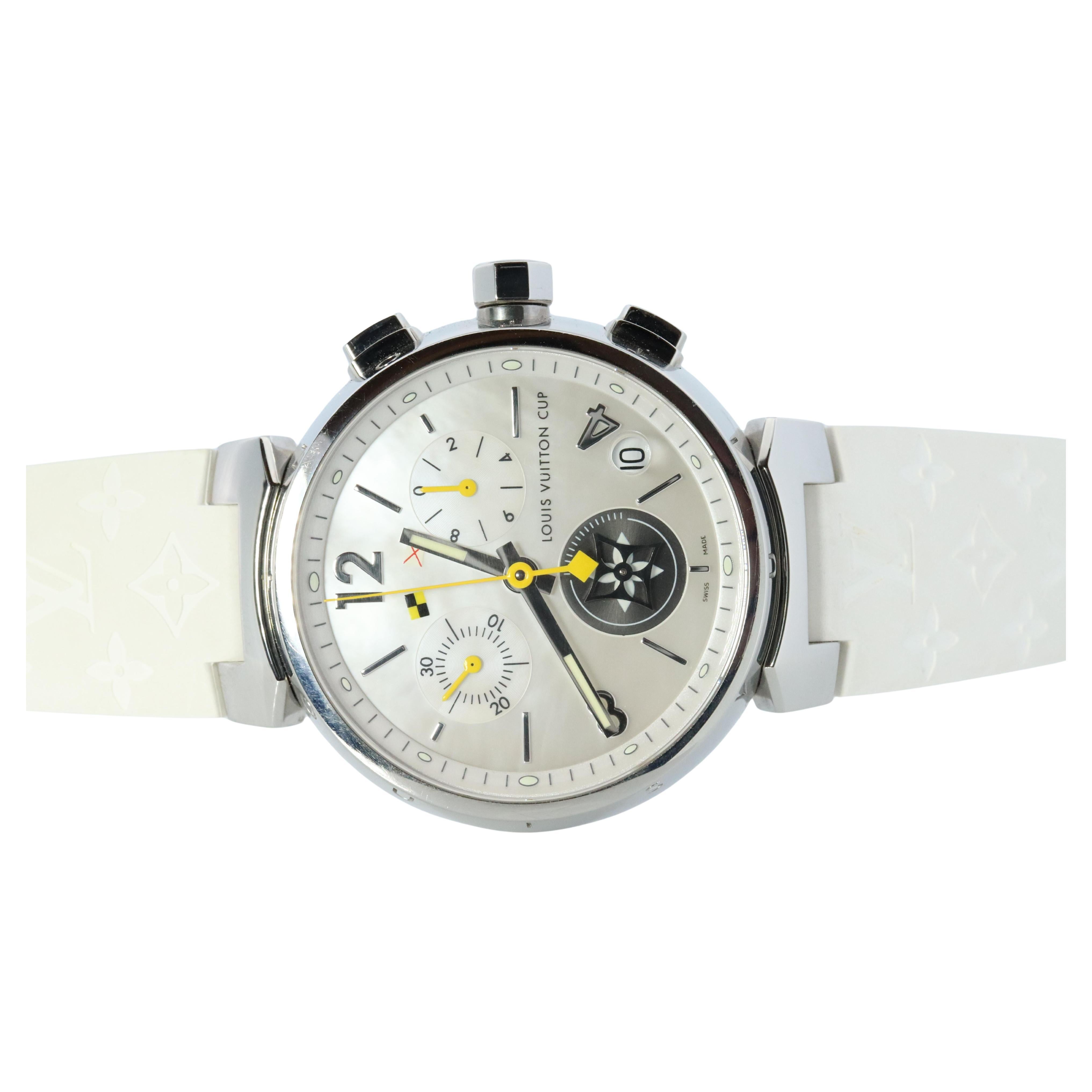 Louis Vuitton Watch. LV Tambour Cup Q11BA Chronograph Quartz