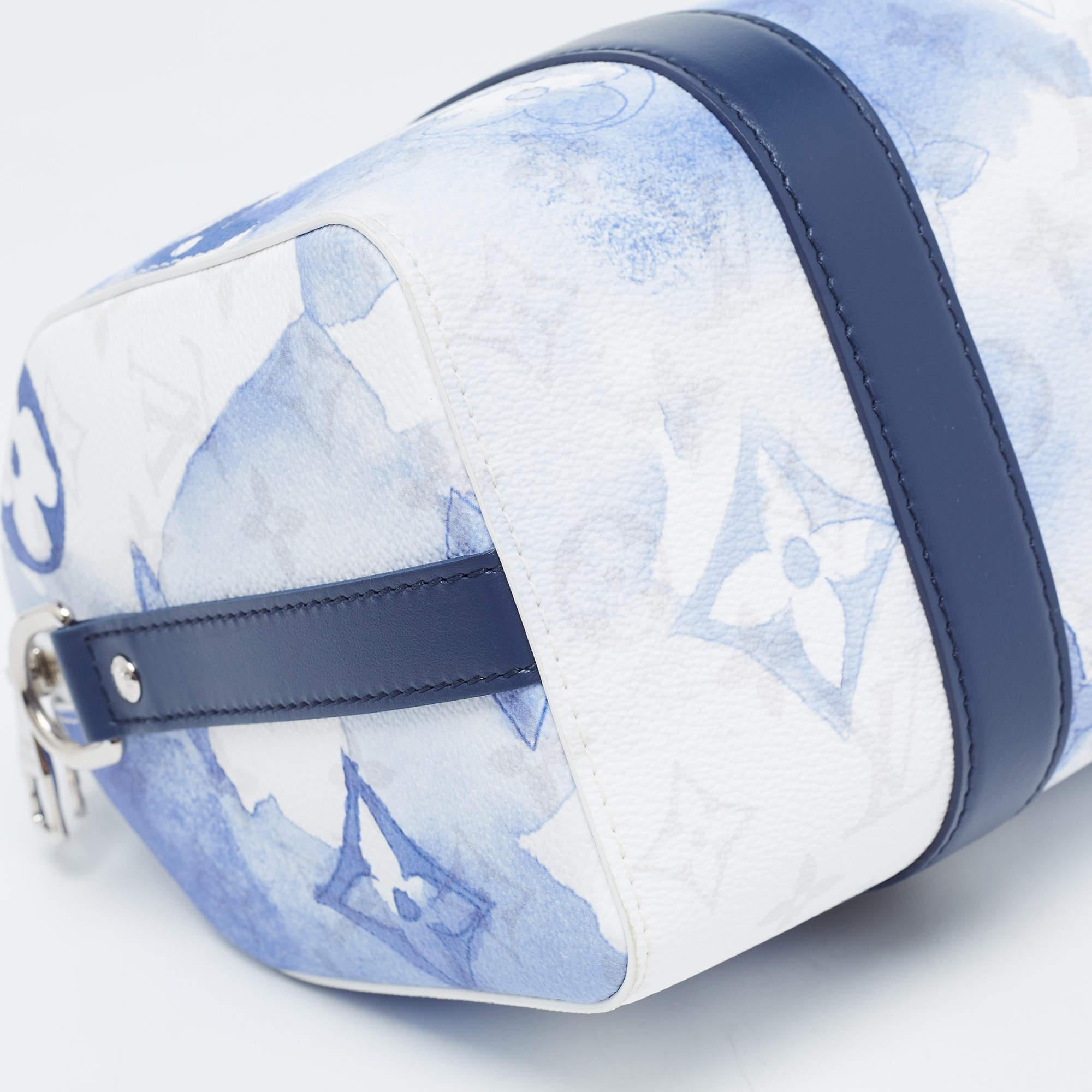 Louis Vuitton Water Bleu Monogram Canvas City Keepall Bag 2