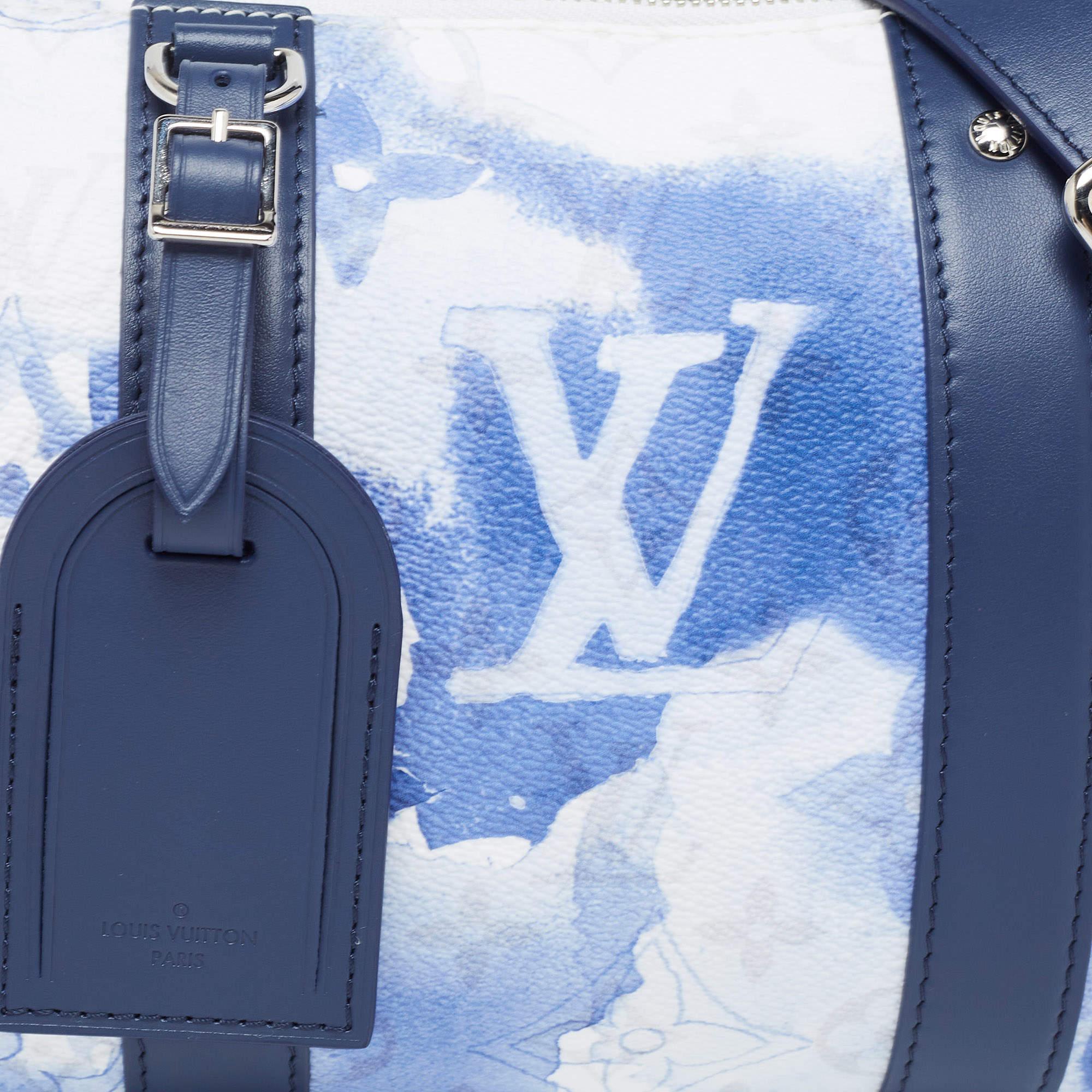 Louis Vuitton Water Bleu Monogram Canvas City Keepall Bag 3