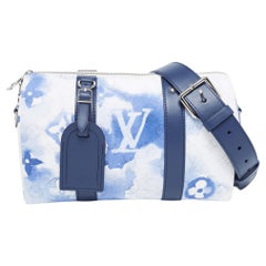 Louis Vuitton - Sac City Keepall en toile monogrammée bleu eau