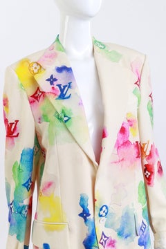 Louis Vuitton Watercolor Logo Blazer (US 10-12)