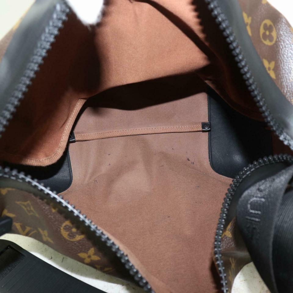 Black Louis Vuitton Waterproof Voyage Messenger Monogram Macassar 860410