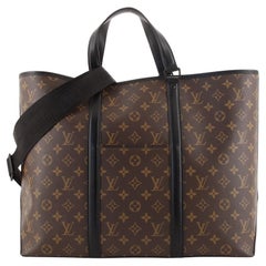 Louis Vuitton Weekend Tote Makassar Monogramm Segeltuch GM