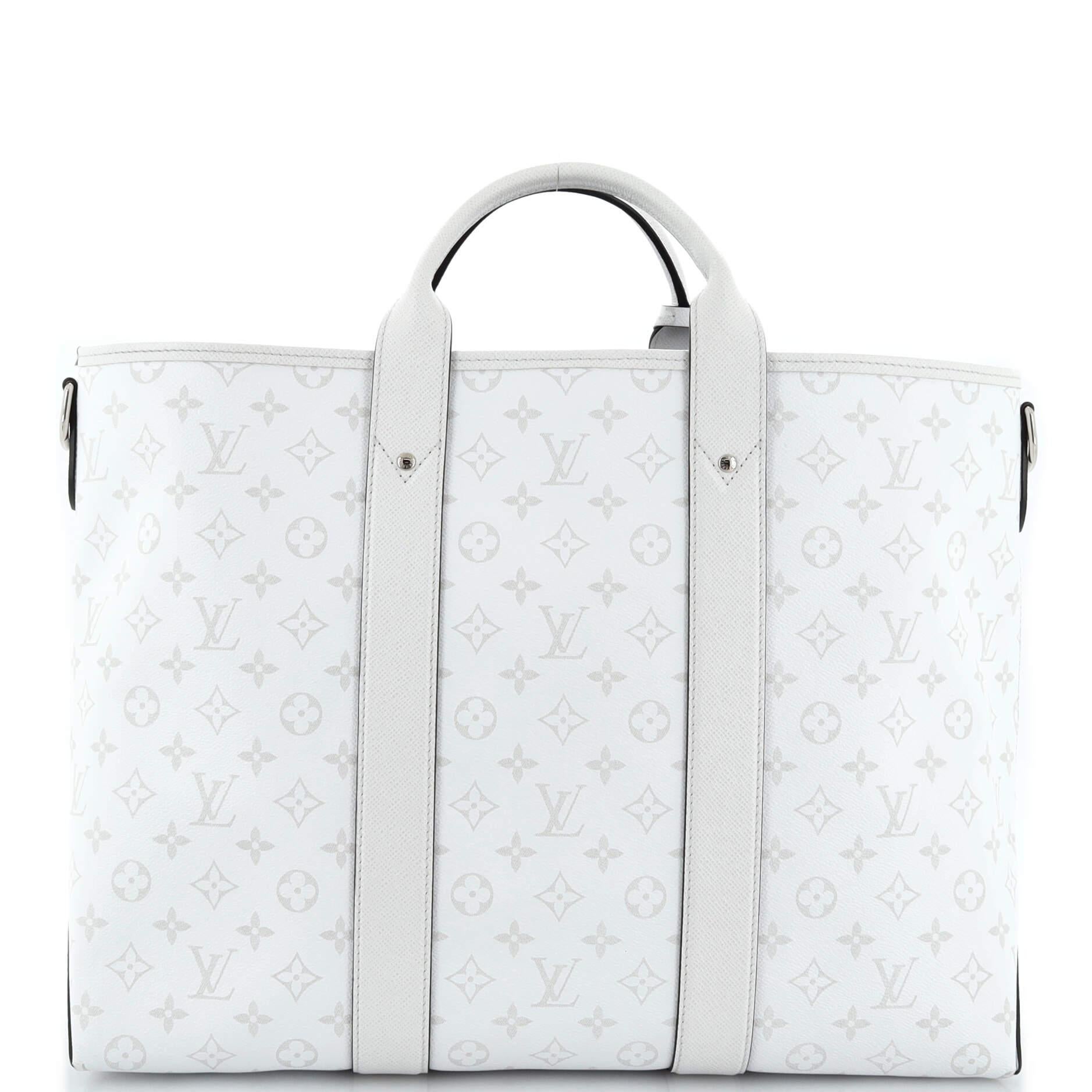 Louis Vuitton Weekend Tote NM Monogram Taigarama In Good Condition In NY, NY
