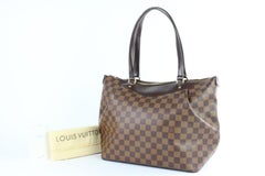 Louis Vuitton Westminster Damier Ebene Gm Zip 7le0108 Brown Coated Canvas Tote