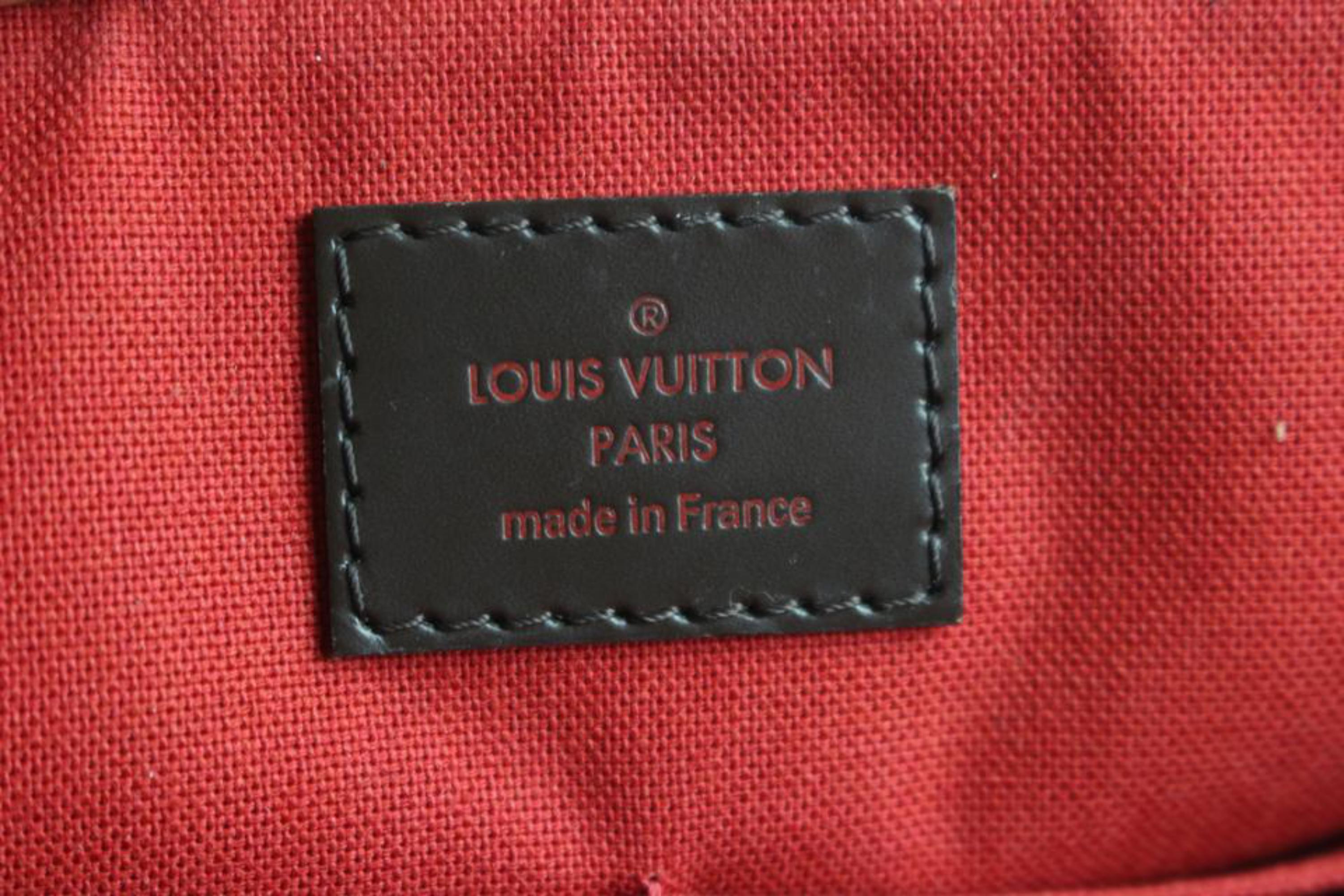 Louis Vuitton Westminster Damier Ebene Gm Zip 7le0108 Brown Coated Canvas Tote For Sale 1