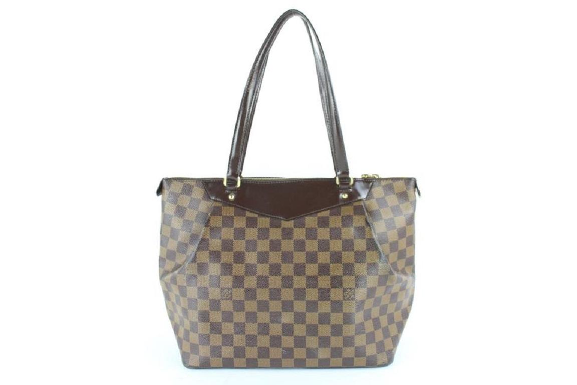 Louis Vuitton Westminster Damier Ebene Gm Zip 8lz0125 Brown Coated Canvas Tote 3