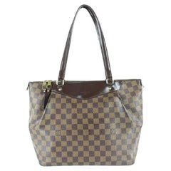 Louis Vuitton Westminster Damier Ebene Gm Zip 8lz0125 Brown Coated Canvas Tote