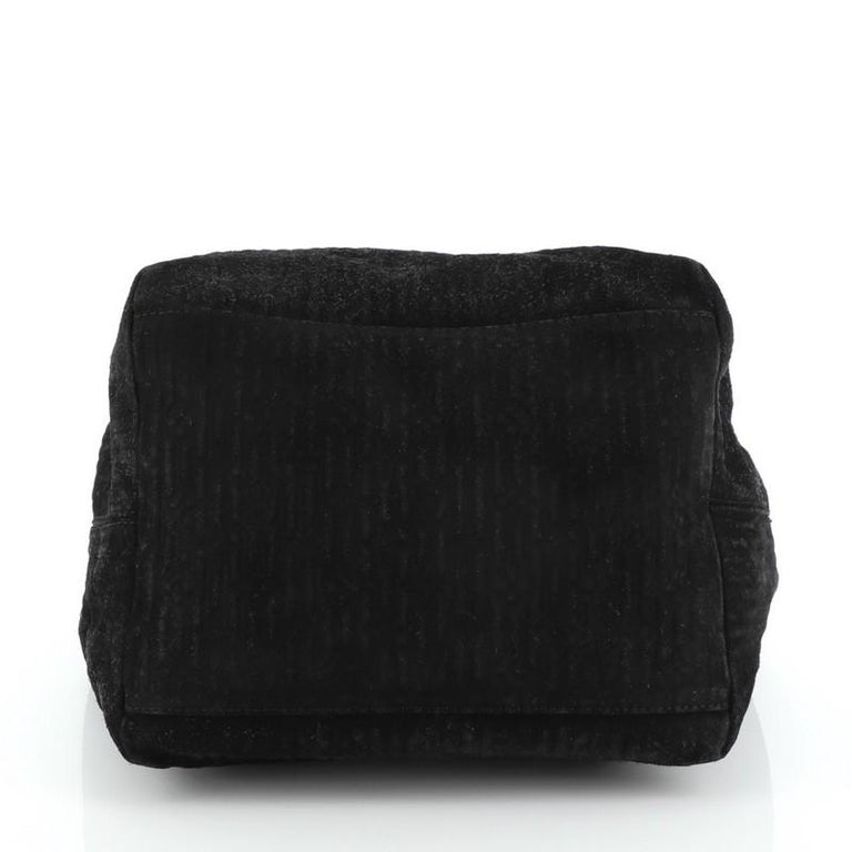 Louis Vuitton Whisper Bag Monogram Suede and Python GM Black 550451