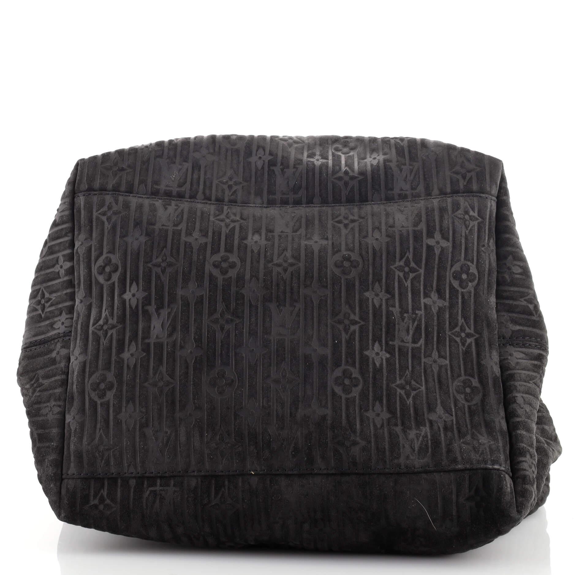 Louis Vuitton Whisper Bag Monogram Suede and Python GM 1
