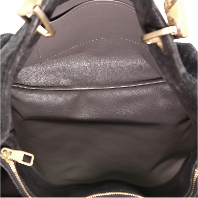 Women's or Men's Louis Vuitton Whisper Bag Monogram Suede and Python GM