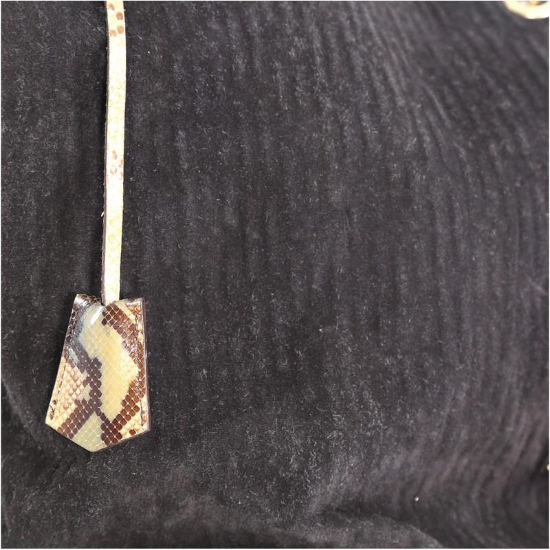 Louis Vuitton Whisper Bag Monogram Suede and Python GM 2