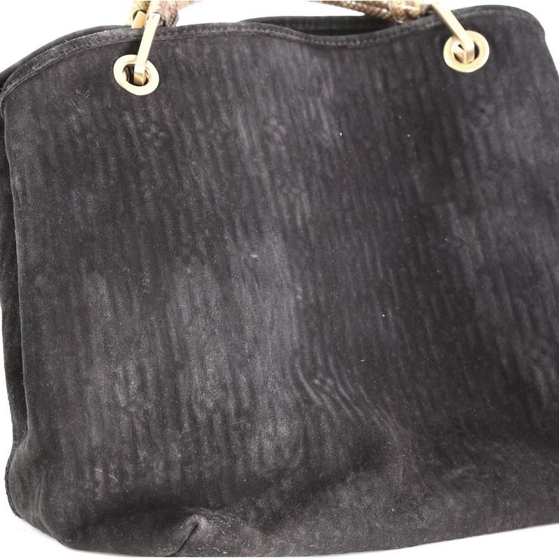 Louis Vuitton Whisper Bag Monogram Suede and Python GM 3