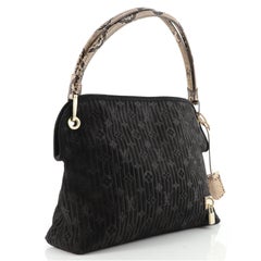 Louis Vuitton Whisper Bag Monogram Suede and Python PM