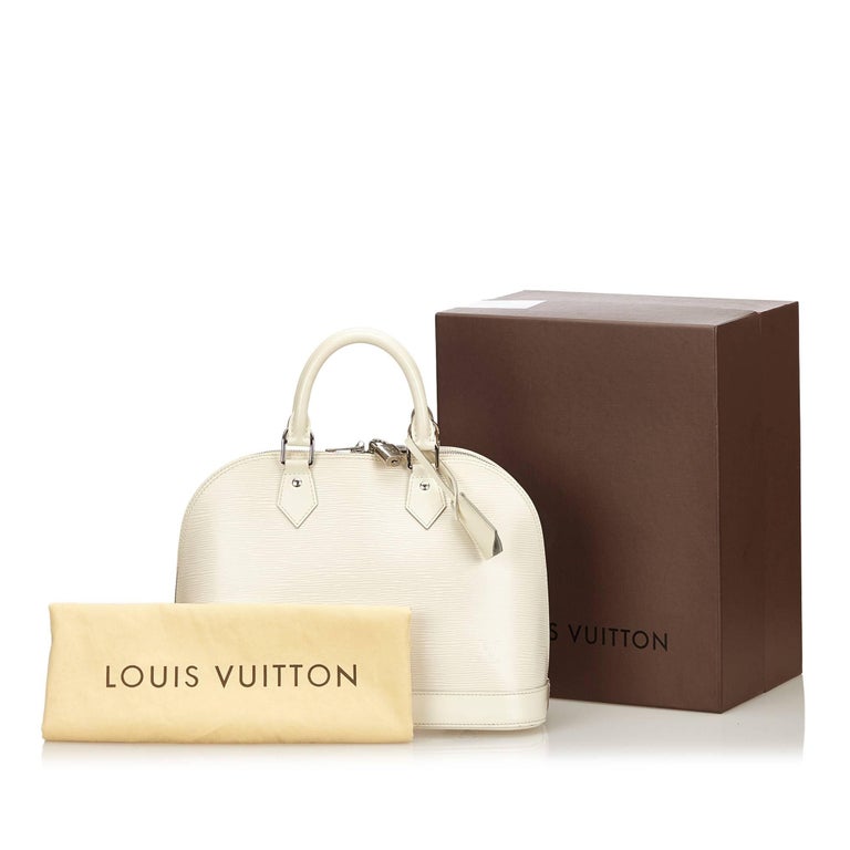 Eva leather handbag Louis Vuitton White in Leather - 37170859