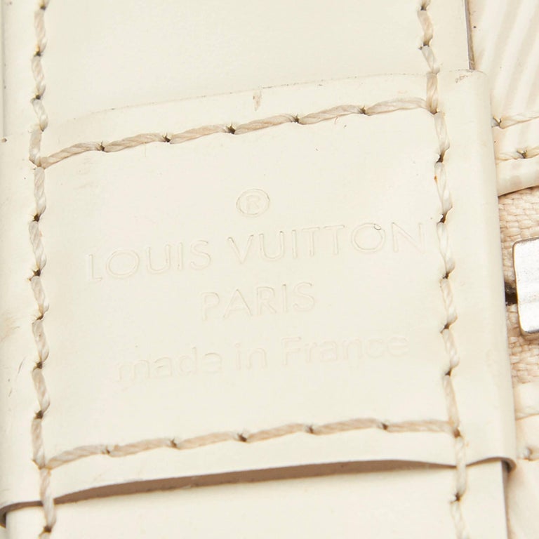 Pre-Loved L*V White Ivory Vernis Leather Alma PM France – ZAK BAGS ©️