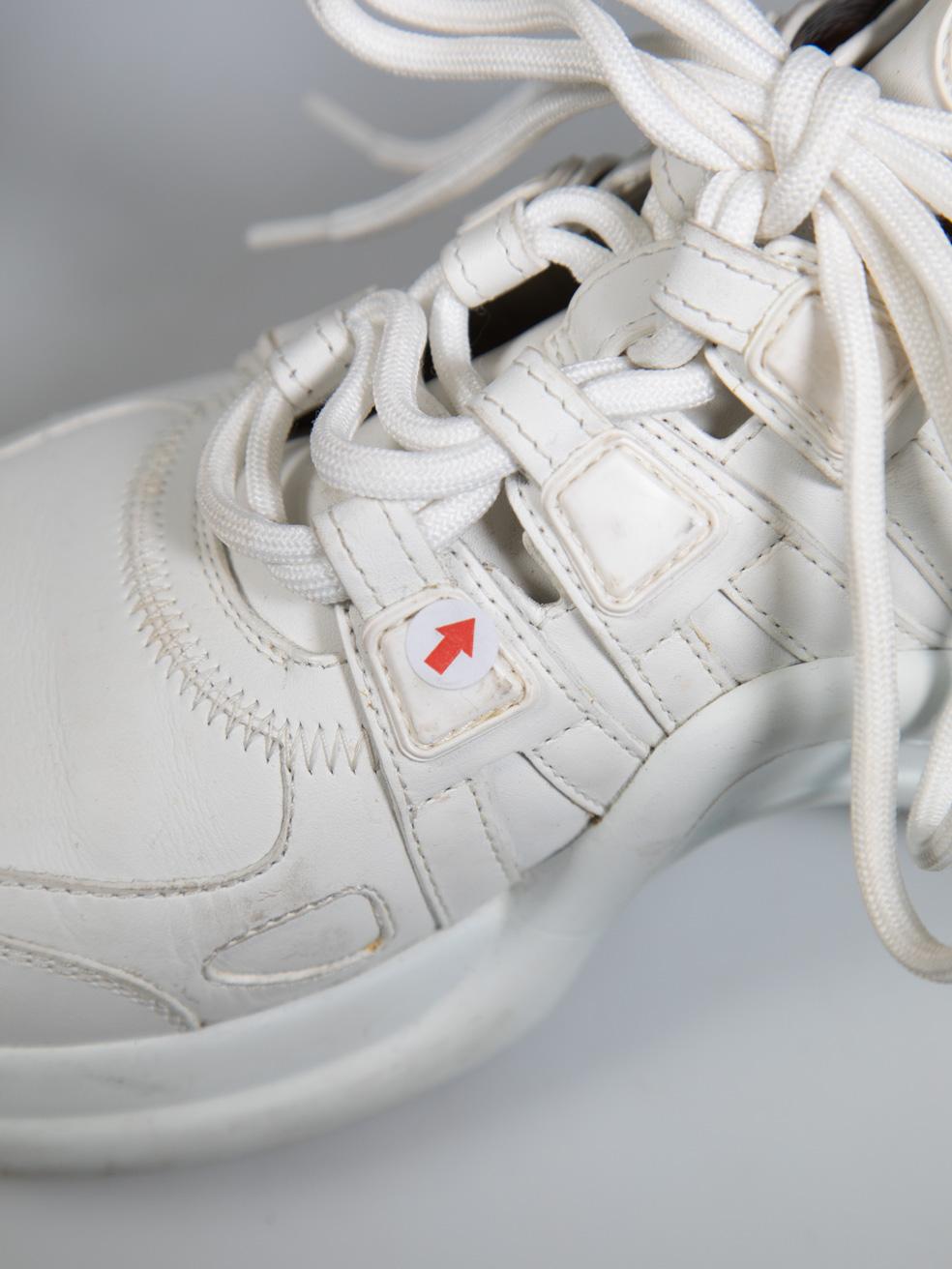 Louis Vuitton White Archlight Heart Trainers Size IT 35.5 2