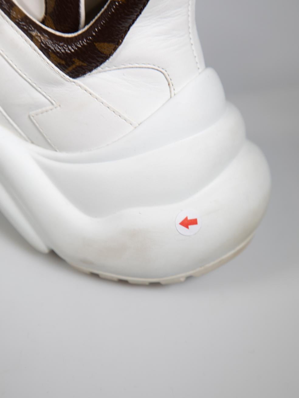 Louis Vuitton White Archlight Heart Trainers Size IT 35.5 3