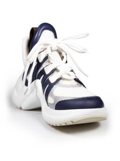 Louis Vuitton White Arclight Low Top Trainers Size IT 36.5
