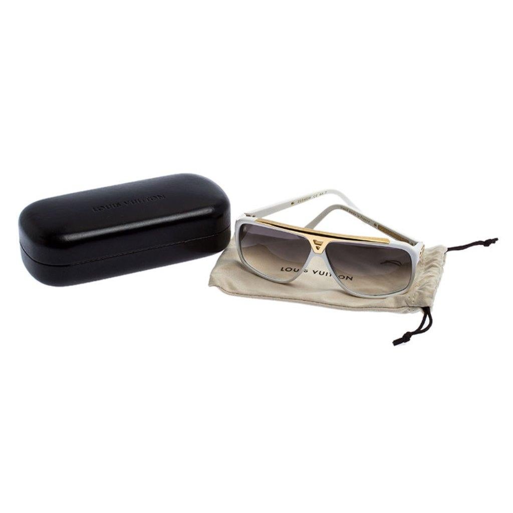 Louis Vuitton White/Black Gradient Z0240W Square Sunglasses 1