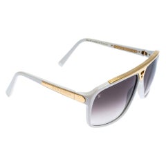Louis Vuitton White/Black Gradient Z0240W Square Sunglasses