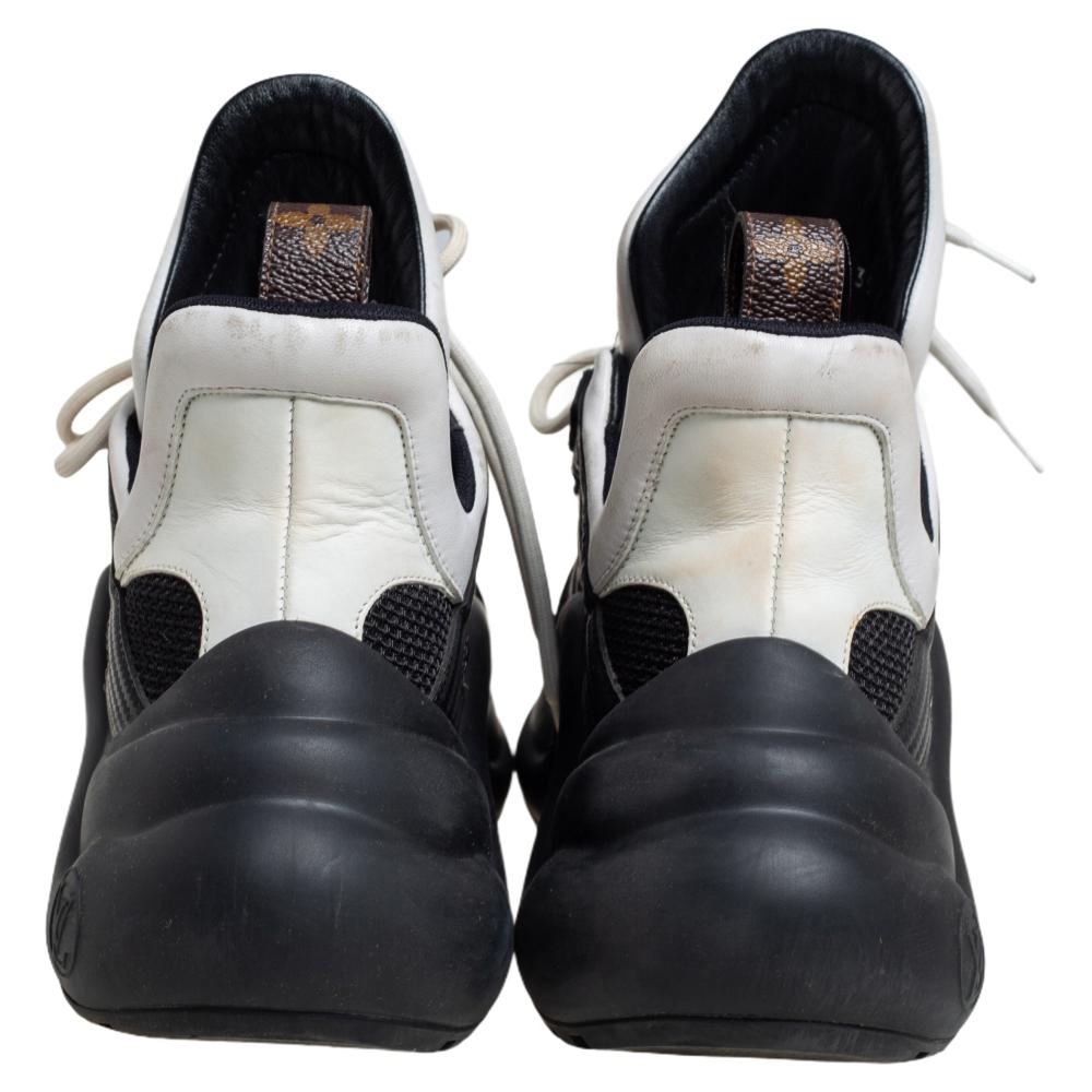 louis vuitton black and white shoes