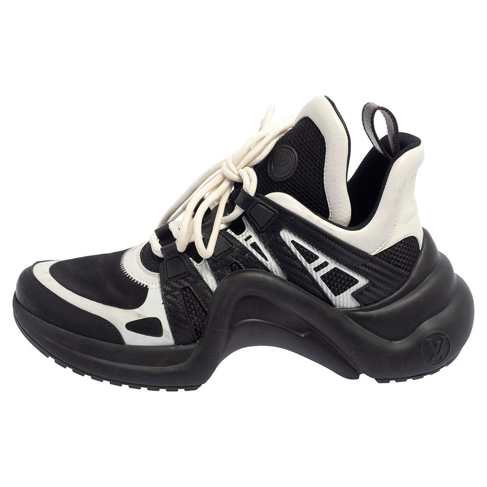 Louis Vuitton Run Away Trainer Sneaker - black/brown/white at 1stDibs  lv  runaway trainers, black and white louis vuitton sneakers, black and white lv  sneakers