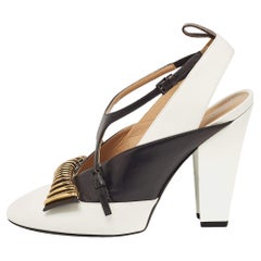 Louis Vuitton Pumps in pelle bianca/nera taglia 39